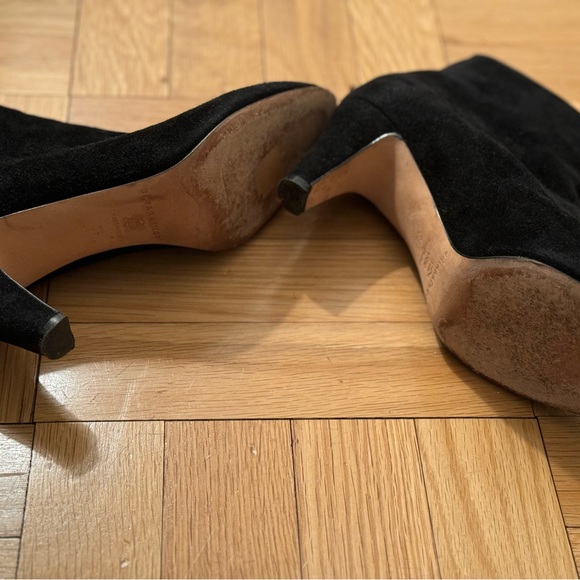 Amazing condition black suede ankle boots - Brian Atwood size 8 - Picture 4 of 5